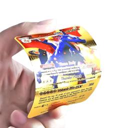 Cartas Pokémon Rainbow para Crianças, Ouro, Prata, Vmax, Coleção de Cartas GX, Treinador de Batalha, Espanhol, Inglês, Francês, Presentes de Natal - Image 6