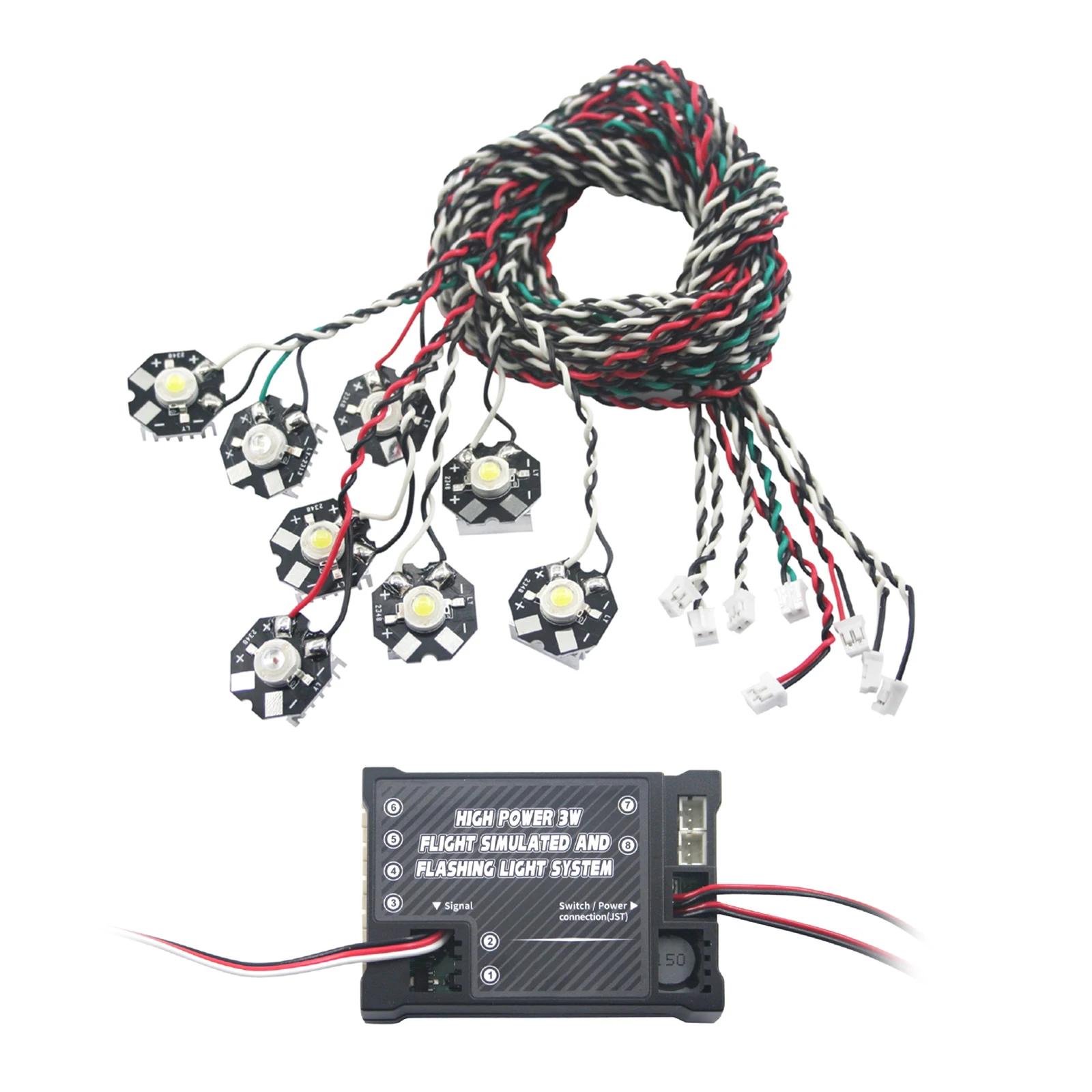 Sistema de luz intermitente simulado de voo G.T.POWER, luz LED para avião RC, aeronave de asa fixa, alta potência, 3W - Image 1