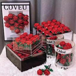 Buquês De Rosa Artificial, Flores Artificiais Montadas, Presentes - Image 2