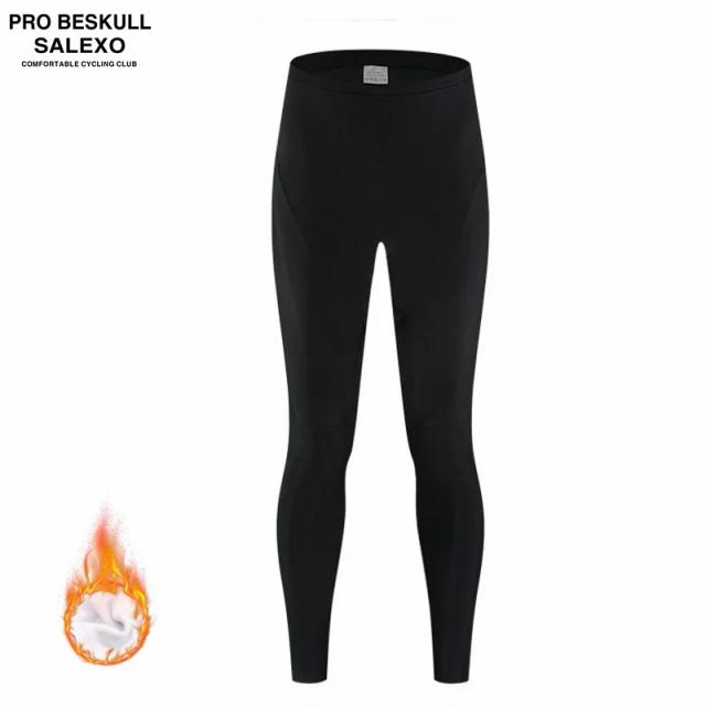 Calças e Camisa de Ciclismo Térmicas para Homens - Roupas Quentes de Inverno para Bicicleta