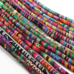 Cordões redondos de algodão para fazer ornamentos, corda colorida artesanal, estilo étnico, artesanato DIY, acessórios de vestuário, 6mm, 5 jardas por lote - Image 2