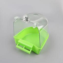 Banheira Papagaio para gaiola Periquito, Acessórios para gaiola, Tubo de banho enjaulado Caixa de chuveiro para papagaios Conure - Image 3