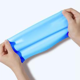 Toucas de natação para adultos, para homens e mulheres, à prova d'água, alta elasticidade, silicone, cobertura para piscina, orelhas, cabelo longo, grandes chapéus de natação, látex - Image 3