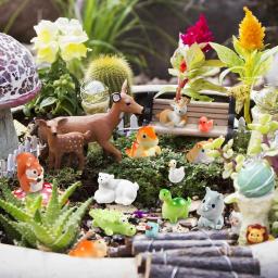Mini Resina Figuras Animais, Miniatura Minúsculo, Pequenas Figuras Animais, Micro Jardim De Fadas, Acessórios de Paisagem, 36 Estilos, 36 Unidades - Image 6