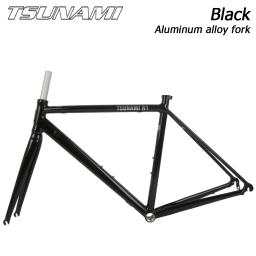 Quadro de bicicleta de estrada tsunami, liga de alumínio r1, freio de aro 700c, braçadeira c, quadro traseiro de bicicleta, garfo de carbono, novo, 2024 - Image 3
