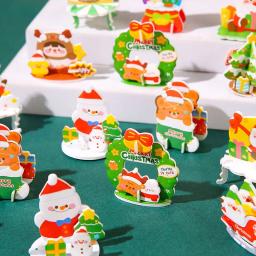 3D Handmade Christmas Cartoon Jigsaw Puzzle, Brinquedos infantis criativos, diversão, série, Natal série - Image 6