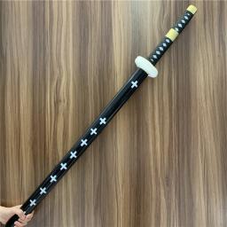 Preto Zoro Samurai Espada, Lei Trafalgar, Cosplay Arma, Katana Knife, Segurança PU, Ninja Prop Brinquedos, 104 centímetros - Image 4