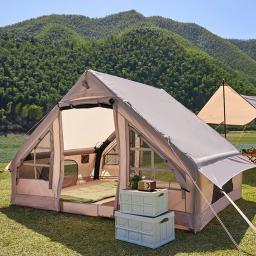 Barraca de acampamento inflável impermeável, barracas para 10 pessoas, caminhadas familiares, mochila, viagem, equipamento de praia - Image 2
