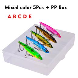 Pro beros 5/7/12 3d eyesmetal vib lâmina isca afundando vibração iscas vibração artificial para baixo pique poleiro pesca 5 cores - Image 6