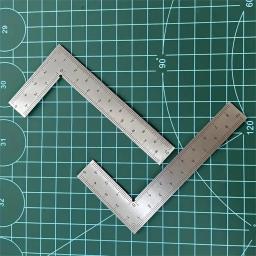 Mini Régua de escala de precisão dupla face em forma de L em aço inoxidável, ferramenta de medição de alta precisão para design de couro - Image 6