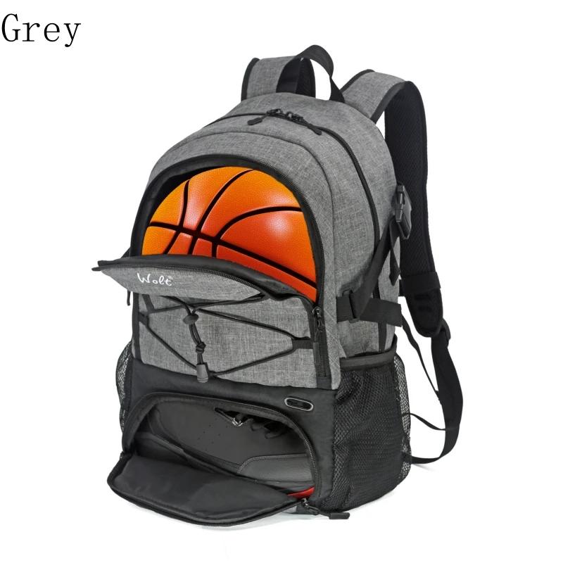 Mochila De Basquete Com Suporte De Bola Separado E Compartimento De Sapatos, Saco De Esporte Grande, Basquete, Futebol, Voleibol, Natação, Ginásio, Viagem - Image 1