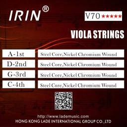 IRIN-V70 Cordas de Viola de Aço Inoxidável, Níquel, Prata, Cordas para 4/4, 3/4, 1/2, 1/4, Peças de Instrumento e Acessórios - Image 2