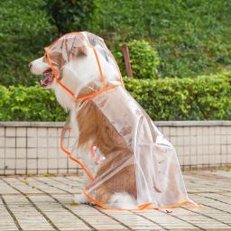 Impermeável para cães pequenos e médios, Roupas impermeáveis para animais de estimação, Casaco de chuva com capuz - Image 6