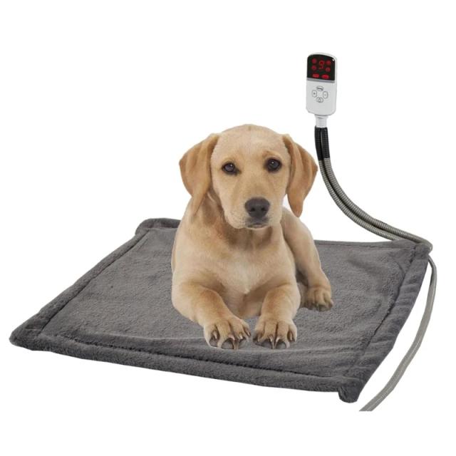Almofada de Aquecimento Elétrica para Cães com Temperatura Ajustável e Timer - Conforto e Resistência para o Inverno