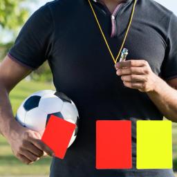 Árbitro de futebol vermelho amarelo cartões pvc árbitro de futebol vermelho e amarelo cartões ferramenta aviso e ejeção cartões - Image 3