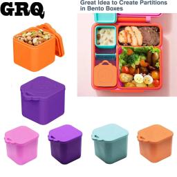 Copo de molho de silicone antiaderente com tampa, Pequena caixa de armazenamento de condimentos Recipiente de mergulho Lancheira Recipiente de armazenamento de alimentos - Image 1