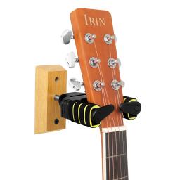 Suporte de madeira maciça para guitarra, suporte de gravidade, suporte de parede de travamento automático para baixo, violino, cavaquinho, acessórios de bandolim - Image 1