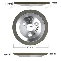 SDC Diamante Resina Rebolo, Cup Grinder, Disco para carboneto Metal Angle Grinder Ferramenta, 125mm, 150mm, 200mm, 240mm, 320 #, 400 #, 600 #, #800, #1000 - Image 2