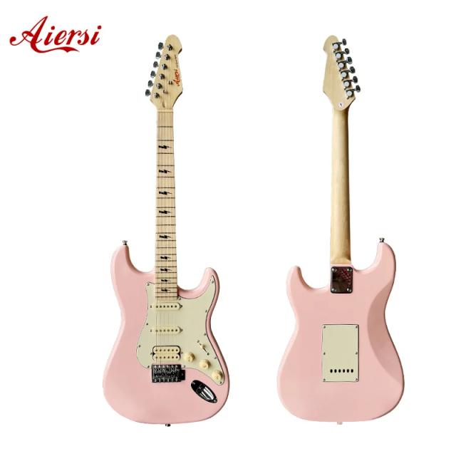 Guitarra Elétrica Aiersi de Madeira Maciça com Captador Single Coil, Design Exclusivo e Preço de Fábrica para Atacado