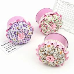 Pin almofada alfinete com caixa de armazenamento agulhas titular ferramentas de costura diy esgoto bordado artesanato casa acessórios ponto cruz - Image 2