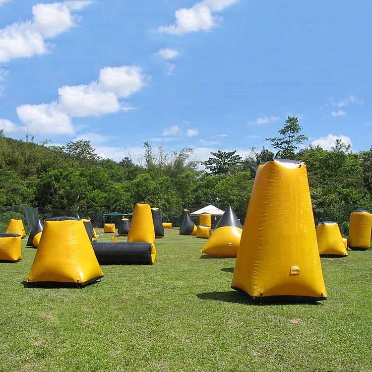 Venda quente barato paintball bunker paintball obstáculos jogo inflável tiro paintball bunker na china - Image 1