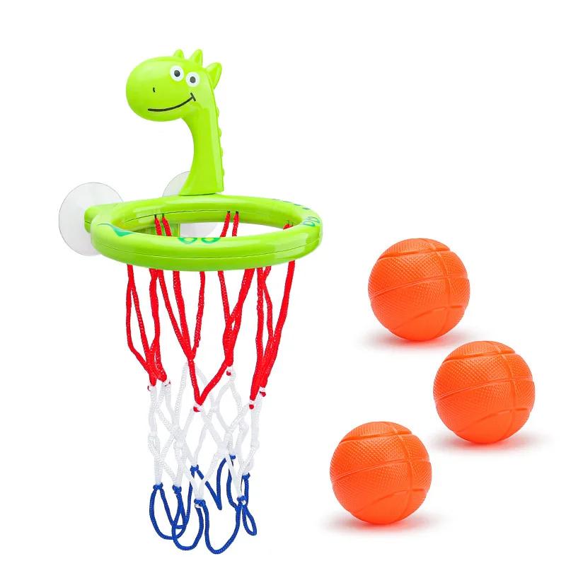 Brinquedo de Banho Infantil Cesta de Basquete com Ventosa 3 Bolas