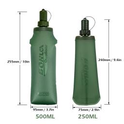 TPU Folding Soft Flask Esporte Garrafa De Água, Dobrável Bebida Saco De Água, Corrida, Camping, Caminhadas - Image 6