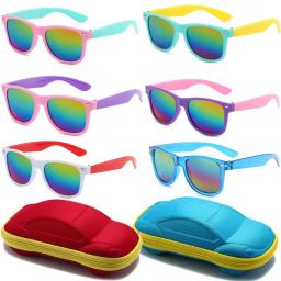 Óculos de sol não polarizados para crianças, óculos de sol flexíveis, óculos UV, ao ar livre, crianças, menino, menina, verão - Image 1