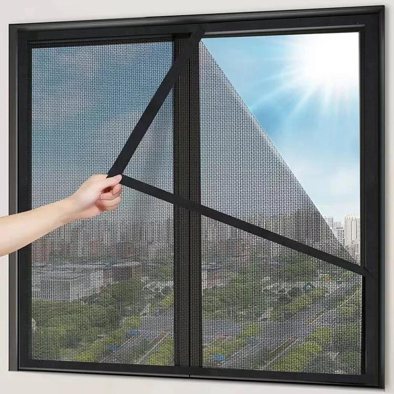 Insect Mosquito Nets para tela de janela, tamanho personalizado Tulle Mesh, fibra de vidro preta invisível, contra mosquitos e moscas - Image 1