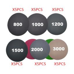 30 peças 3 Polegada molhado e seco gancho e laço kit de lixa à prova d' água carboneto de silício 800 - 3000 grãos para lixar moagem automotiva - Image 3