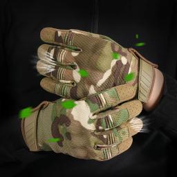 Luvas táticas de dedo completo para homens, tela sensível ao toque, paintball, tiro de bicicleta, motocicleta, airsoft, combate, esporte, trabalho, equipamento antiderrapante - Image 4