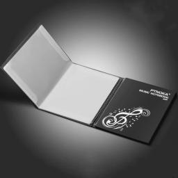 PTNOKA Foldas De Folhas De Música Suporte De Música Acessórios Music Binder 4 Páginas Expand Spiral-Bound 40 Pockets - Image 2