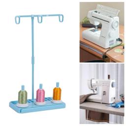 Cremalheira de linha de costura durável fácil de usar suporte de linha três carretel bordado suporte de linha rack de uso doméstico - Image 5