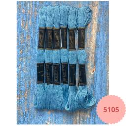 Dmc multicolorido algodão linhas ponto cruz fio costura skeins bordado kit diy ferramentas de costura 6 peças/set 8 metros artes artesanato tricô materiais de artesanato para criatividade bordado alta qualidade - Image 3