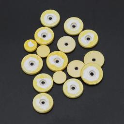 16 peças Almofada de couro para flauta Música Almofadas de sopro para reparação de instrumentos amarelos Acessórios Almofadas - Image 5