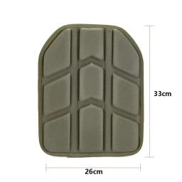 Removível Moldado Tactical Vest Pad para Paintball Game, Transportadora De Placa, Almofada, 26x33cm - Image 3