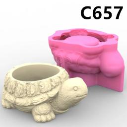 Molde de silicone, molde perfumado para gesso, pedra de concreto, arte de escultura, ornamentos caseiros bonitos - Image 1