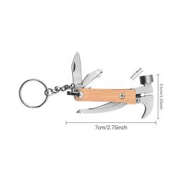Martelo multiferramenta para homens, gadgets legais, material de acampamento, ferramenta de sobrevivência, presentes para namorado, marido, vovô, 8 em 1 - Image 6