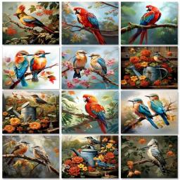 GATYZTORY-Pintura por Números, Paint Kit, Aves, Adultos Artesanato, Presente Animal DIY, Colorir em Numb, Modern Home Decor - Image 1