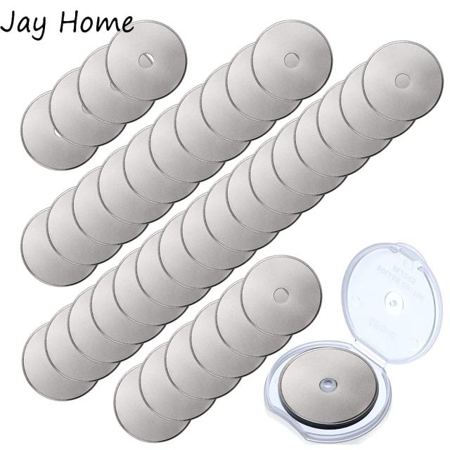 Lâminas Rotativas de 45mm para Corte de Tecido, Papel e Artesanato - Substituição Ideal para Cortadores e Projetos de Scrapbooking