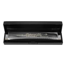 Harmonica Profissional com Caso Pano De Limpeza, C Tone, Iniciantes, ABS, Resina Grade, DO Mark, Instrumento De Música, 24 Buracos - Image 1