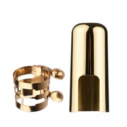 Sax durável ligadura para saxofone Alto, ajuste duplo parafuso, cap saxofone compacto, sax acessórios - Image 1