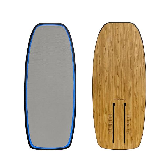 Prancha de Surf Hydrofoil Não Motorizada em Fibra de Carbono com Pedal e Acabamento em Madeira - 16.7L e Várias Cores Disponíveis