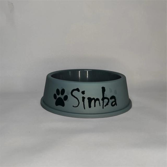 Tigela Personalizada para Cães: Tigela de Plástico para Ração e Água com Decalques e Rótulos Exclusivos, o Presente Perfeito para Pets