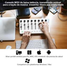 M-VAVE Wireless MIDI Controller, Mixing Console, BT Connection, USB, Mixer para a maioria dos instrumentos eletroacústicos - Image 2