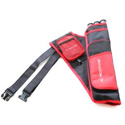 3 tubos de tiro com arco aljava setas titular portátil volta arco seta quiver caça tiro - Image 3