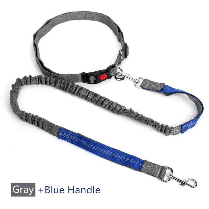 Trela retrátil do cão com corda da cintura ajustável mão livre correndo correndo ciclismo grandes cães pet elasticidade chumbo suprimentos para animais de estimação - Image 1