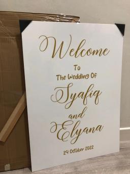 Sinal De Acrílico Branco Para O Arco De Exibição, Banner De Boas Vindas, Sinal De Nome, Loja, Logotipo, Suporte, Baby Shower, Ballon, Noivado, Festa De Aniversário - Image 3