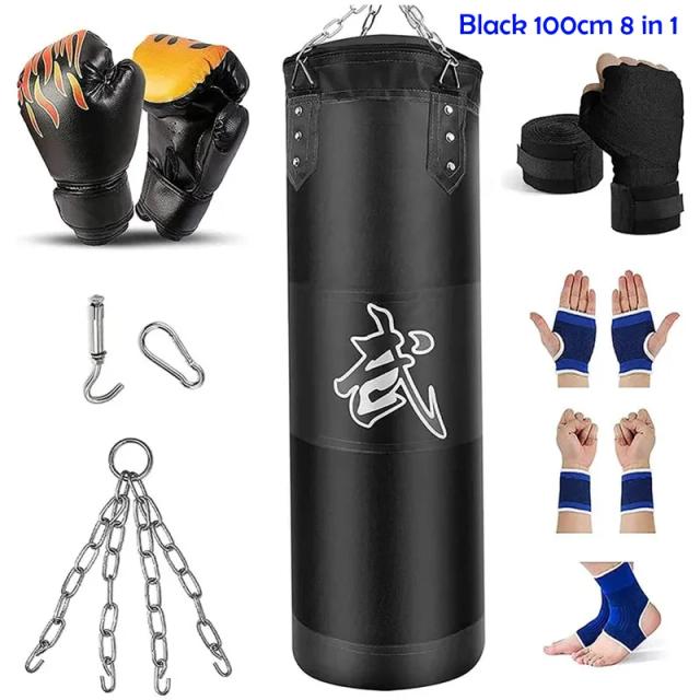 Saco de Perfuração Pesado para Treinamento em Casa - Ideal para Boxe, Muay Thai e Taekwondo, 25kg, 120cm, 100cm