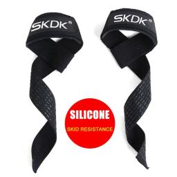 Correias de pulso antiderrapantes ajustáveis, treinamento de força, ginástica Fitness, alça de elevação, suporte esportivo, banda de aperto, 2pcs - Image 1